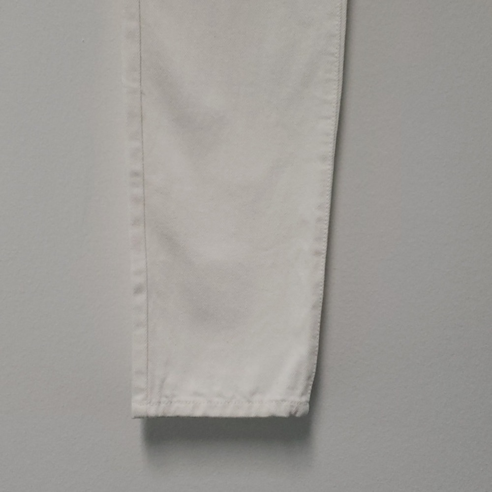 Sezane 1967 ecru denim high rise straight leg pants - Picture 11 of 16